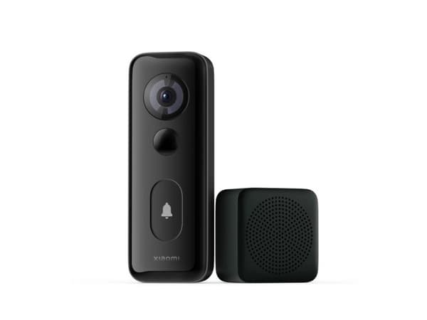 Xiaomi Mi Smart Doorbell 3S - Smart dørbjelle og ringeklokke - med kamera - trådløs - 802.11b/g/n, 433 MHz RF-protokoll - 2.4 Ghz