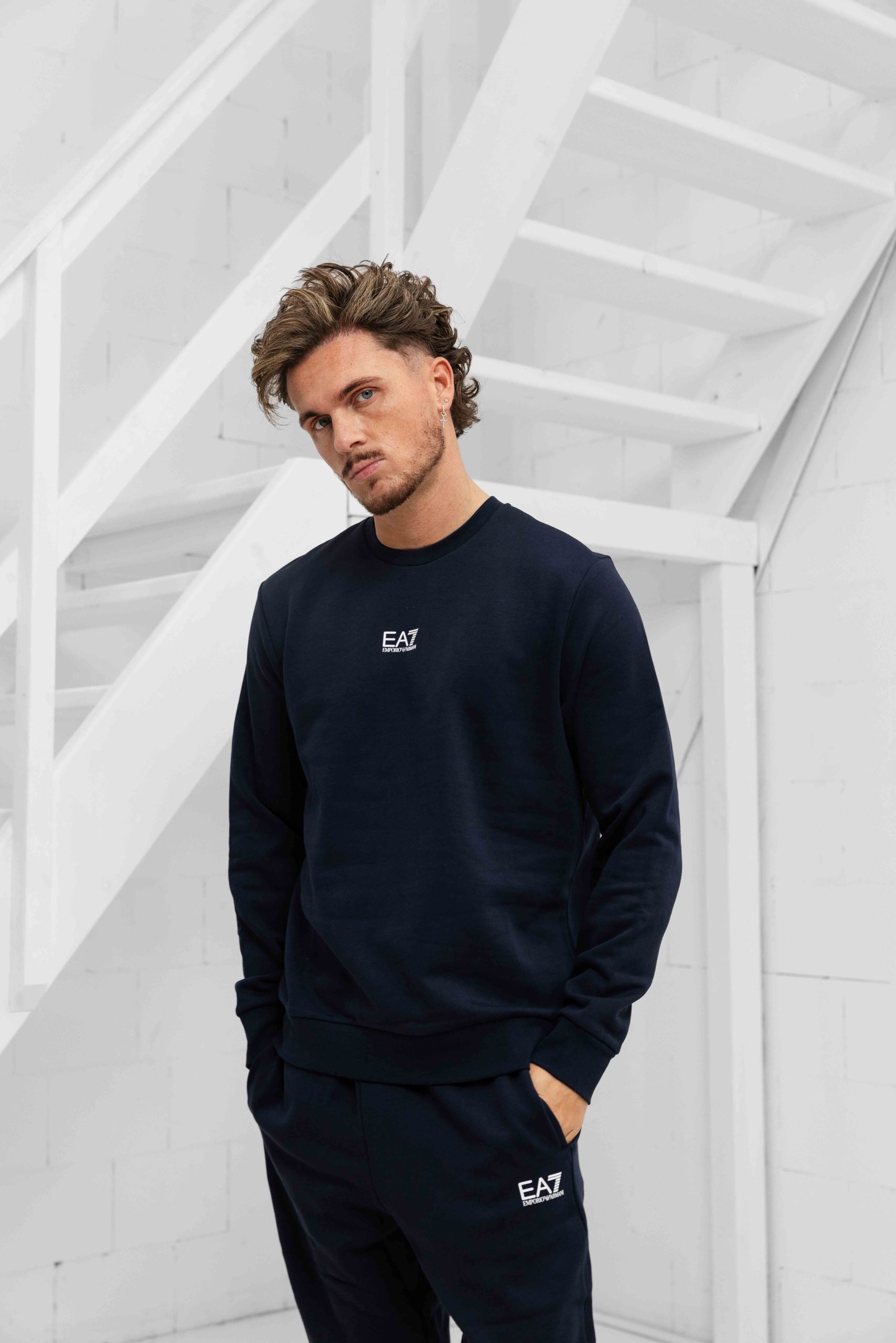 EA7 Emporio Armani 8NPV66 Trainingspak Heren Donkerblauw