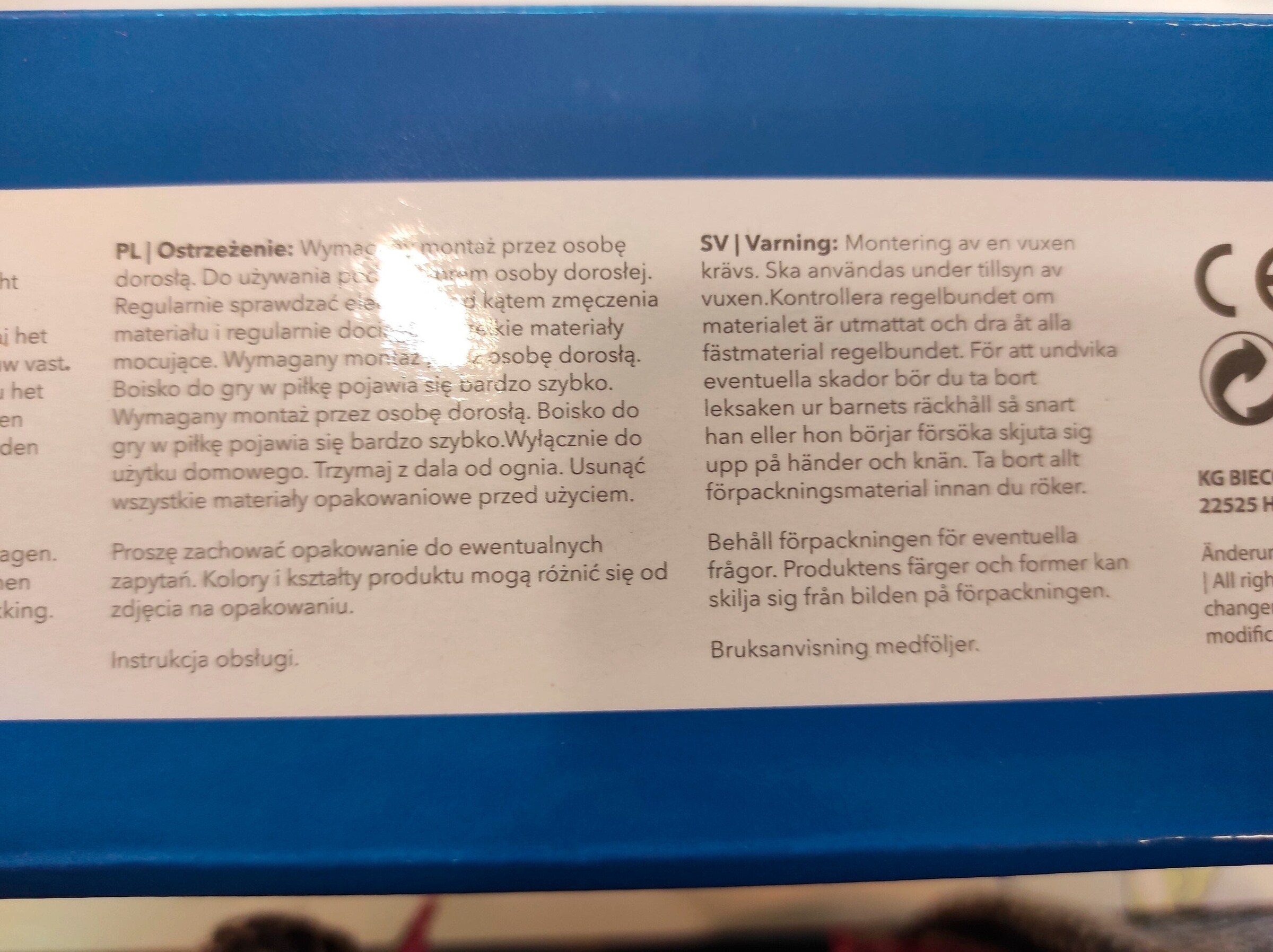 Bieco Spielbogen aus Holz Höhenverstellbar - ab Geburt Blau