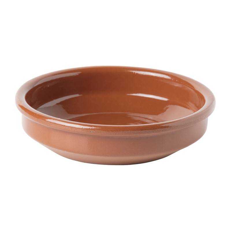 Tapas schaaltje klei - bruin - ⌀16 cm