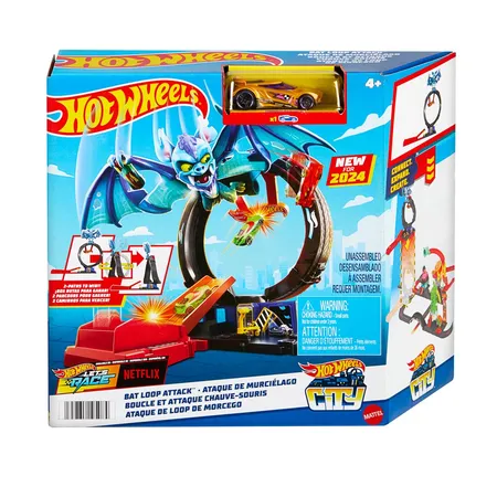 Hot Wheels City Nemesis Bat vs Tire Shop
