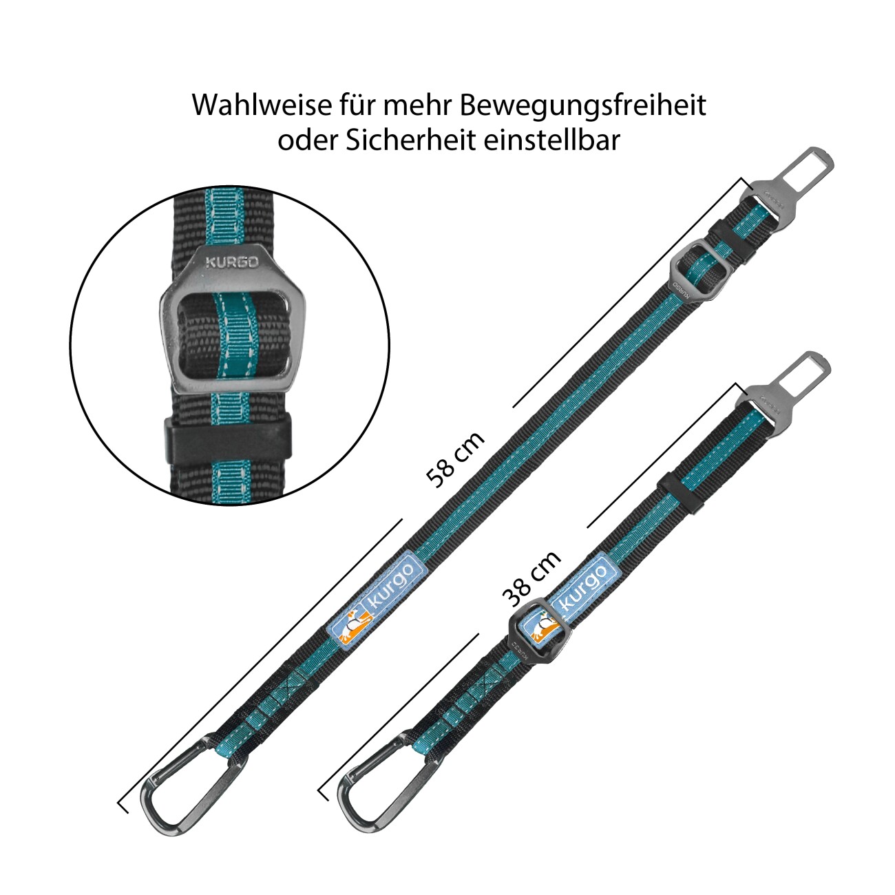 Kurgo Direkt zum Sicherheitsgurt für Hunde