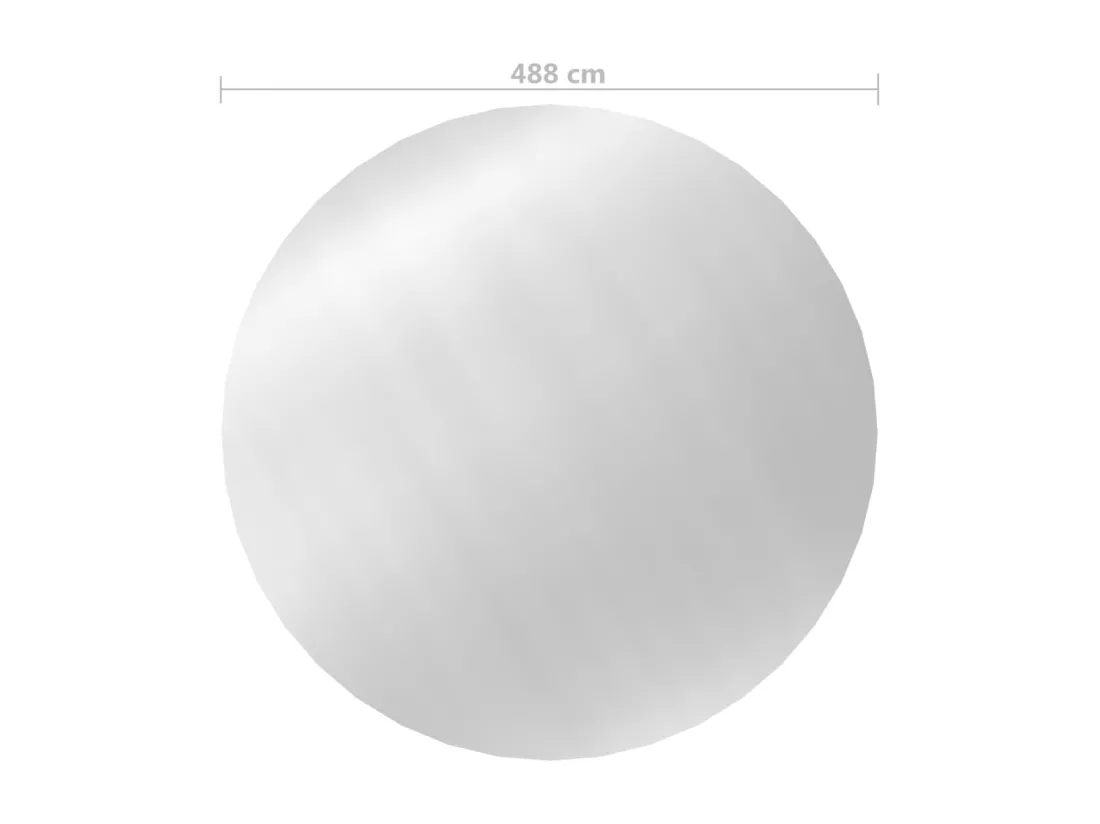 Couverture de piscine Argenté 488 cm PE