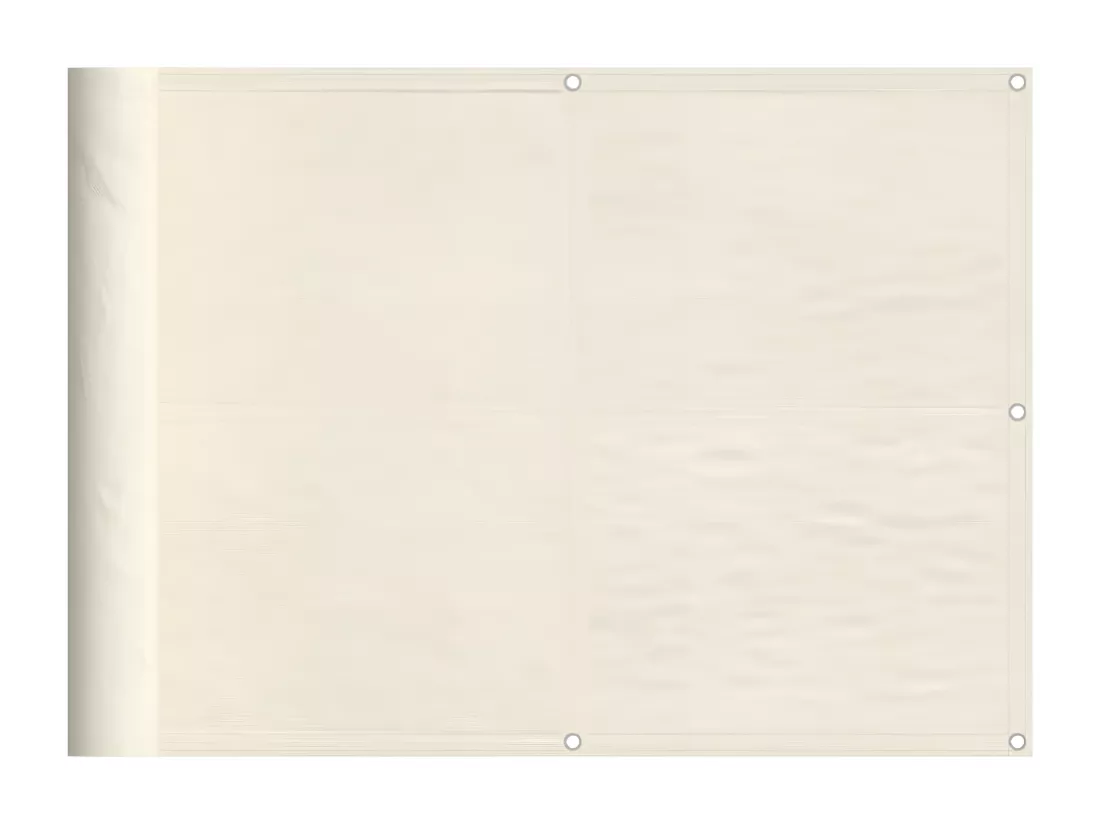 Écran de balcon crème 75x1000 100% polyester oxford