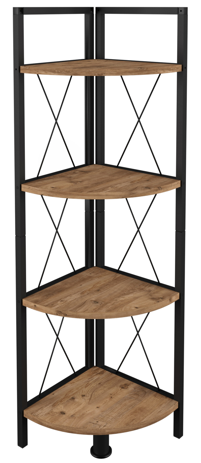 Eckregal INSASI 5 - anthrazit-schwarz - 160 cm hoch