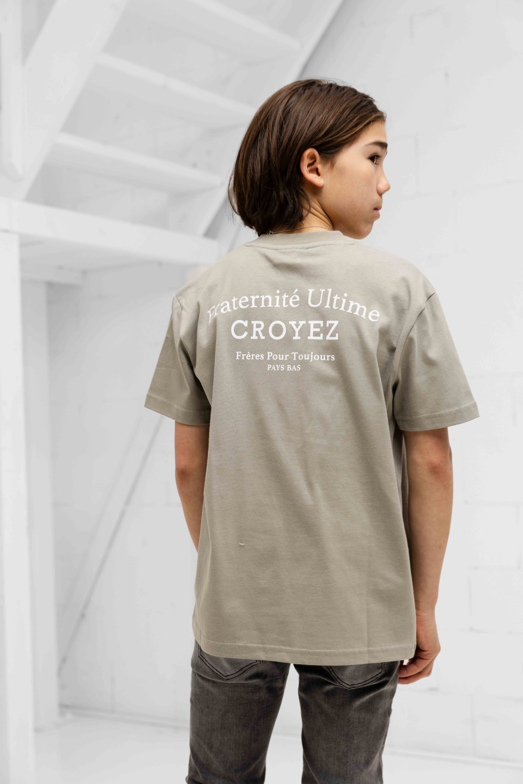 Croyez Mini Fraternité T-Shirt Kids Grijs