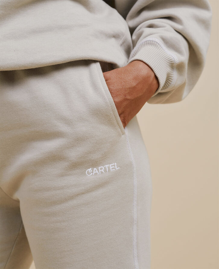 Cartel Copenhagen Blizzard Logo Sweatpants - Sand Sand
