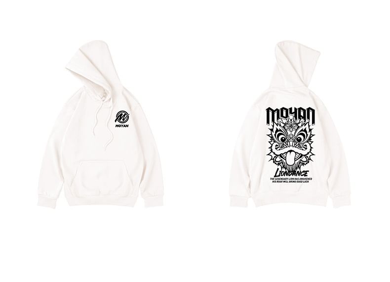 Cowpow - Cartoon Print Hoodie
