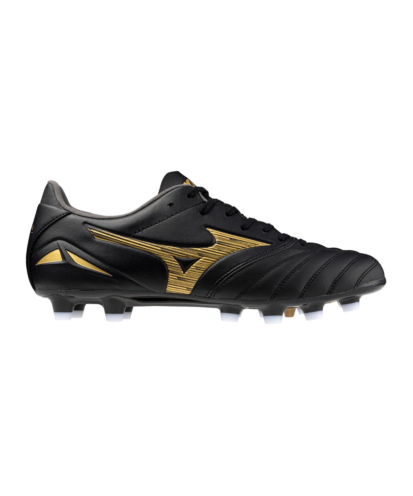 Mizuno Morelia Neo IV Pro FG Aurum Schwarz Gold F50