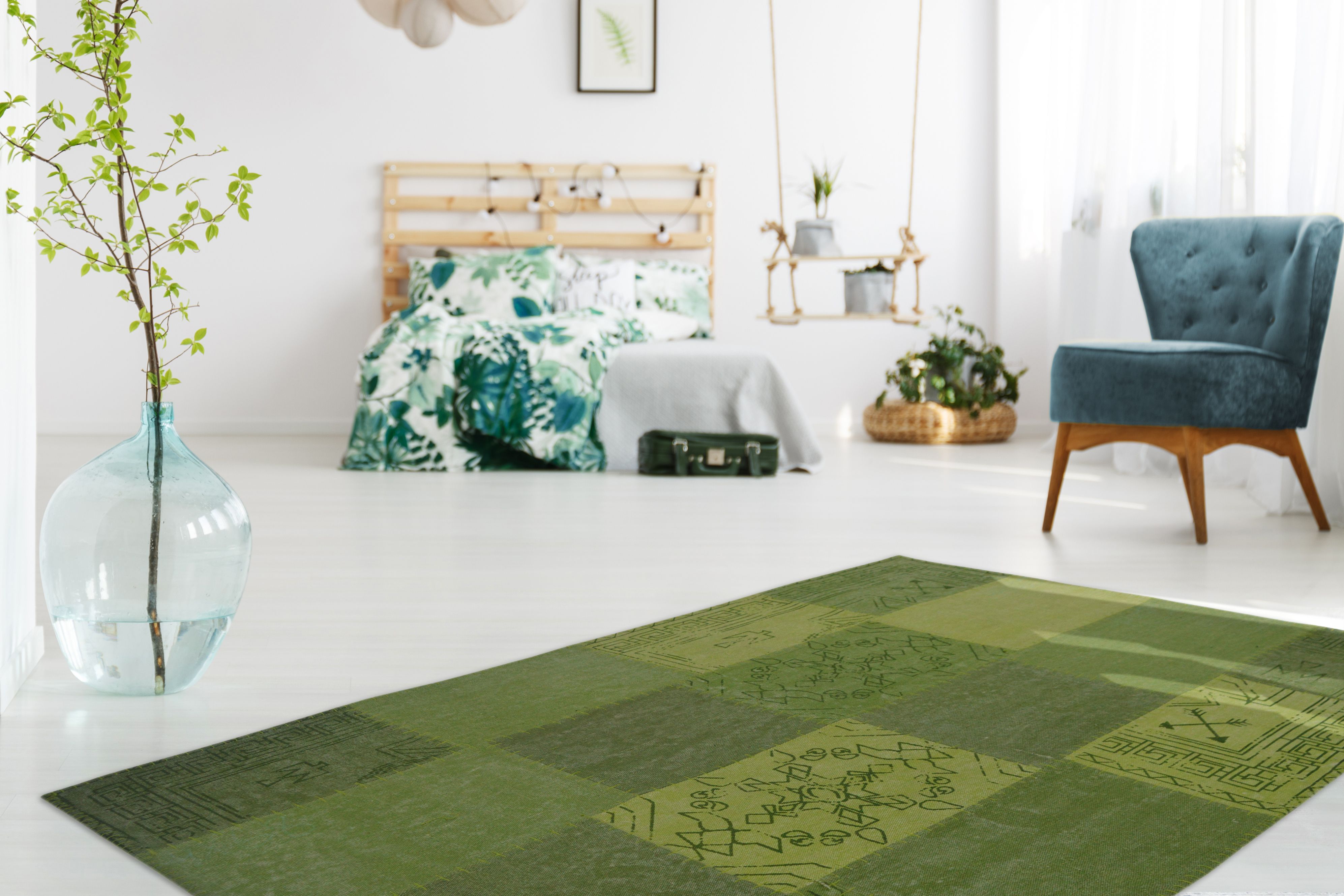 Vloerkleed 210 Multi Groen Lyrical