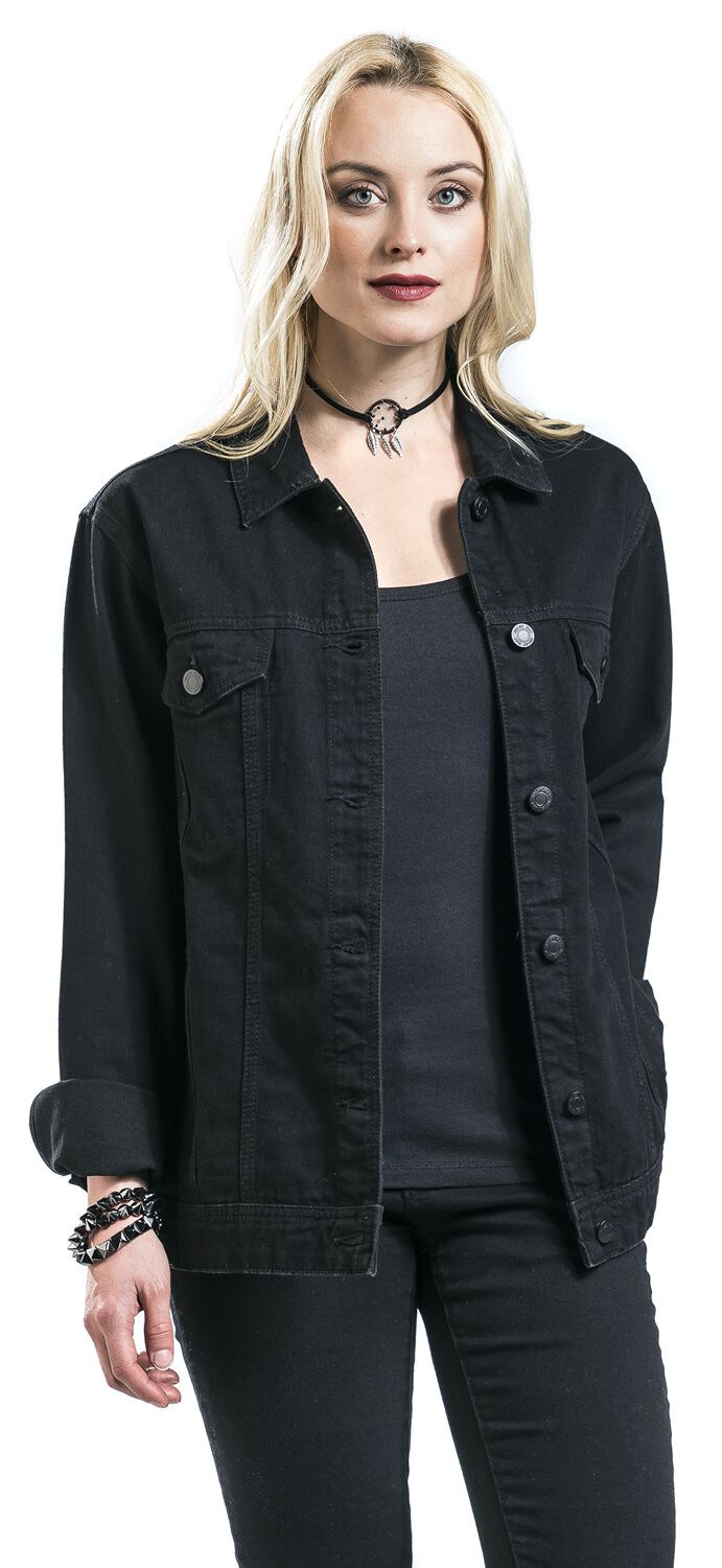 Veste en Jean Noire Ole | Noisy May Veste en Jean
