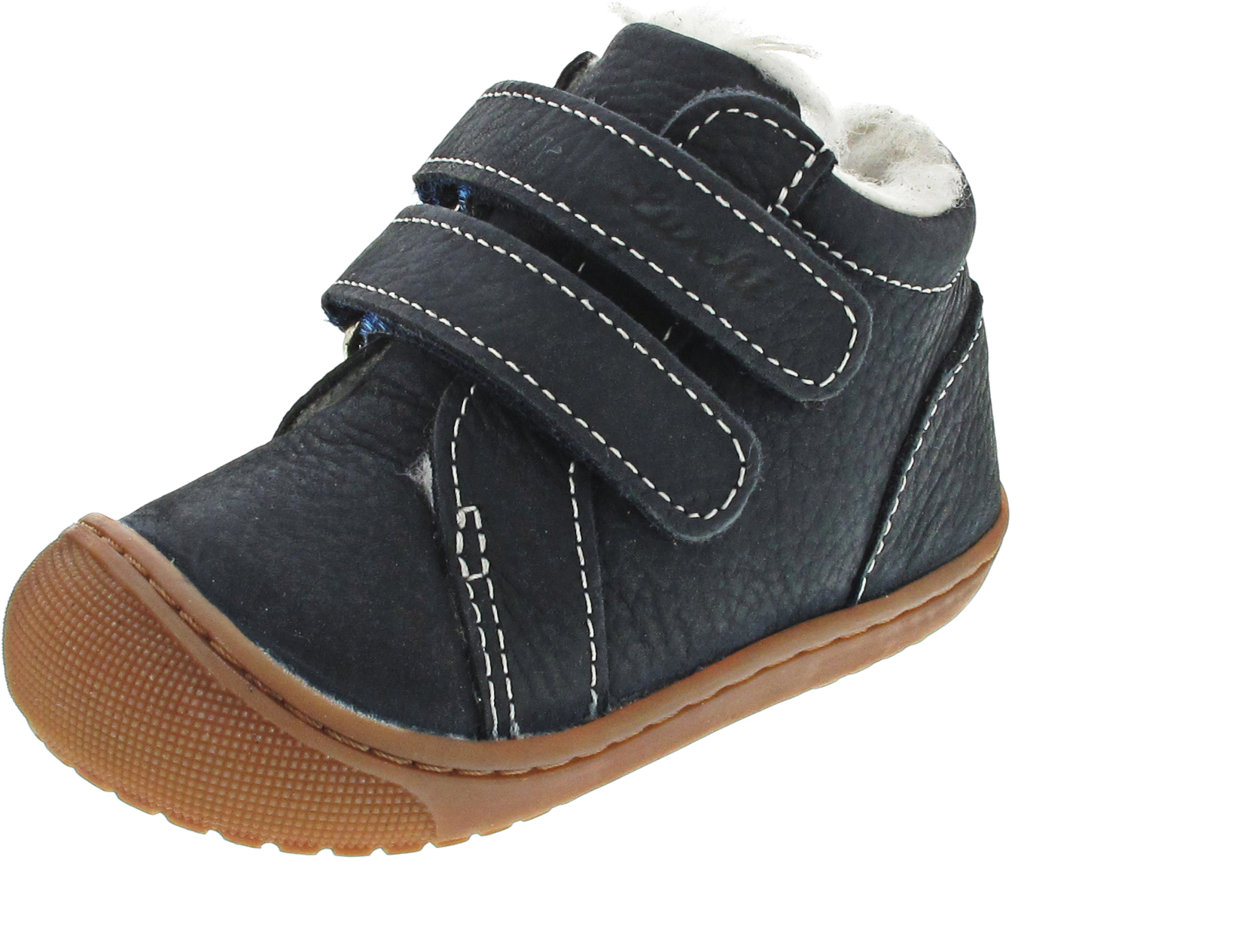 Lurchi Iru Lauflernschuh Klett blau