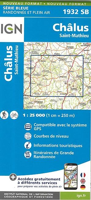 IGN - 1932 SB CHALUS ST MATHIEU 1 25 000