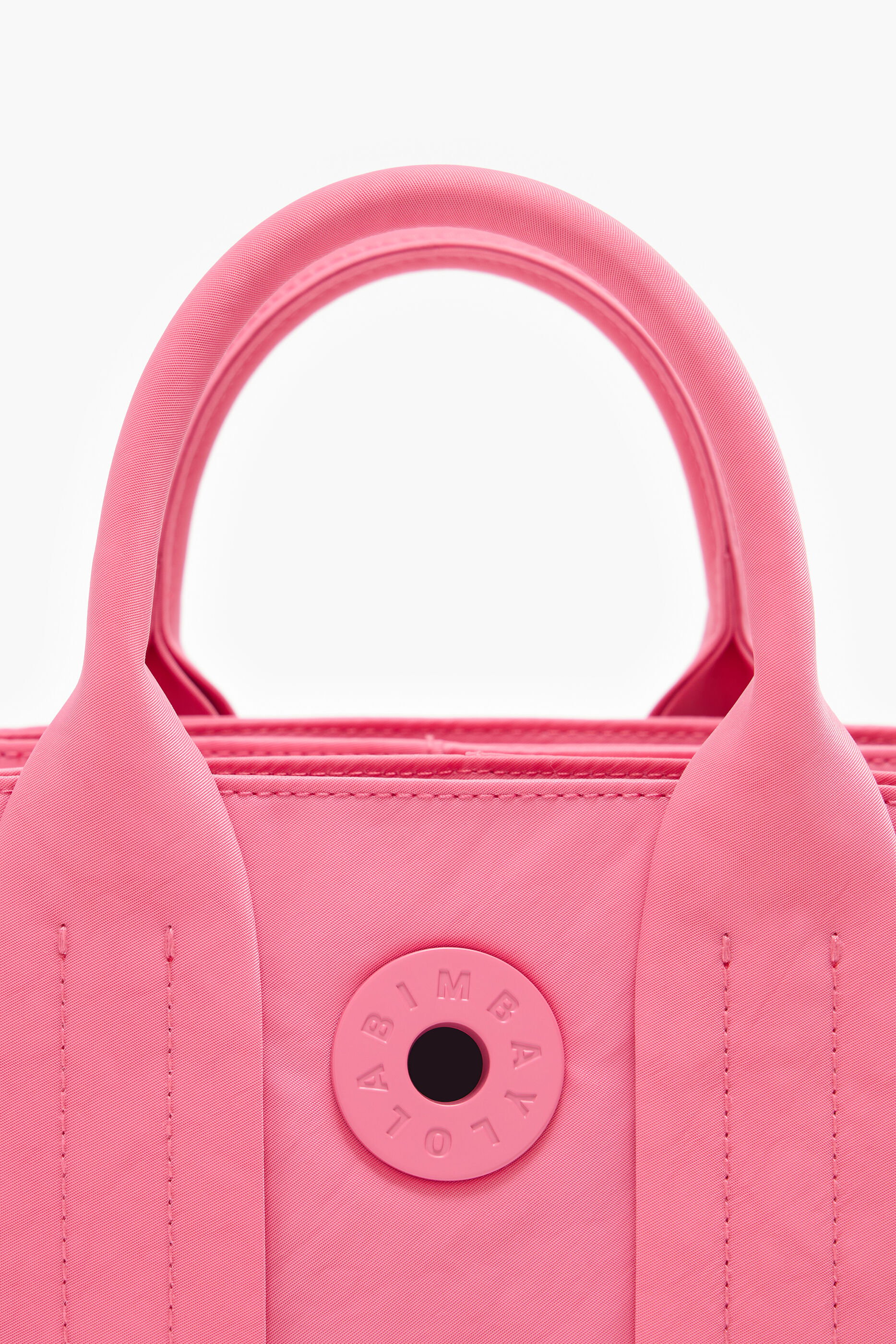 Bolsa de nylon rosa tamanho XS