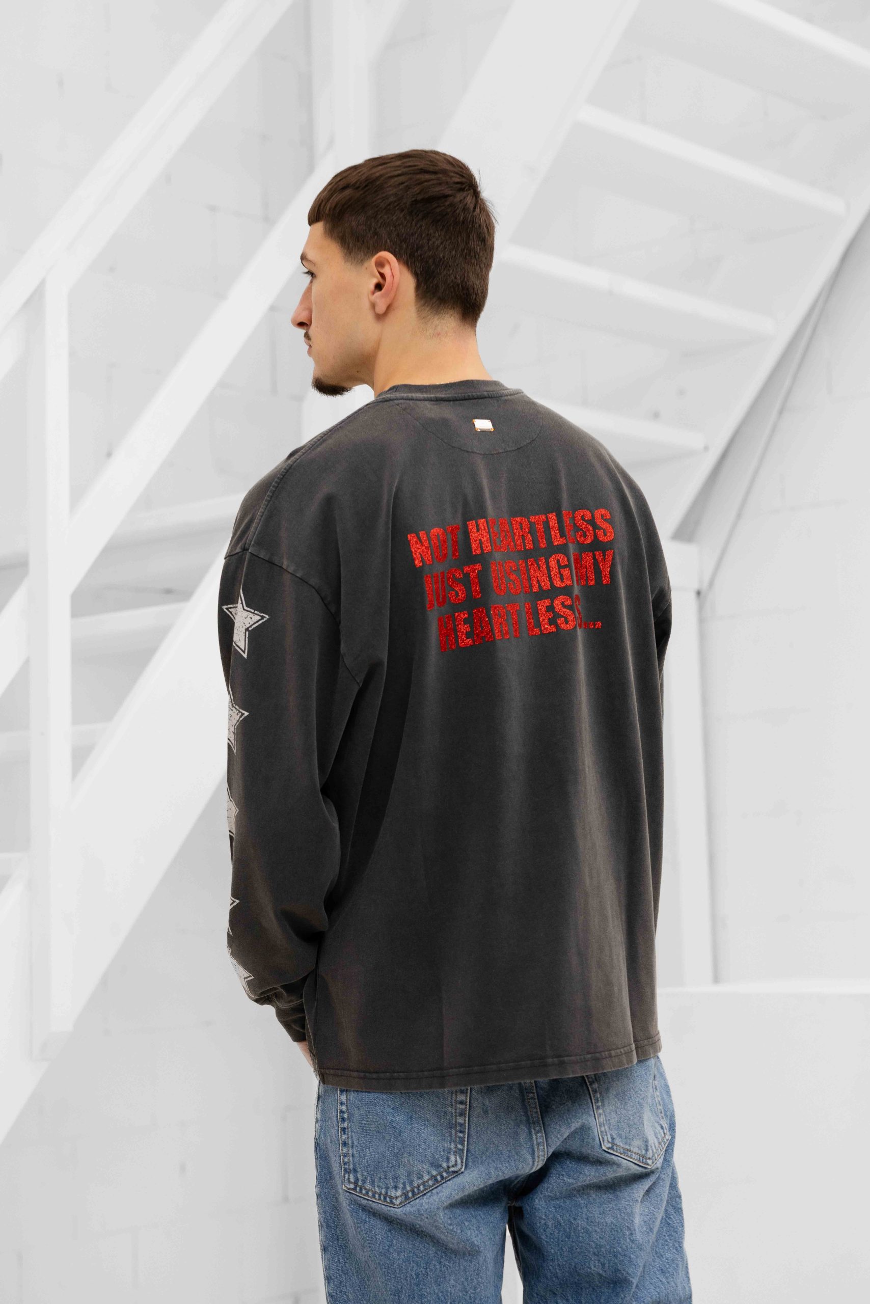 Fearless Blood Heartless Longsleeve Shirt Heren Zwart