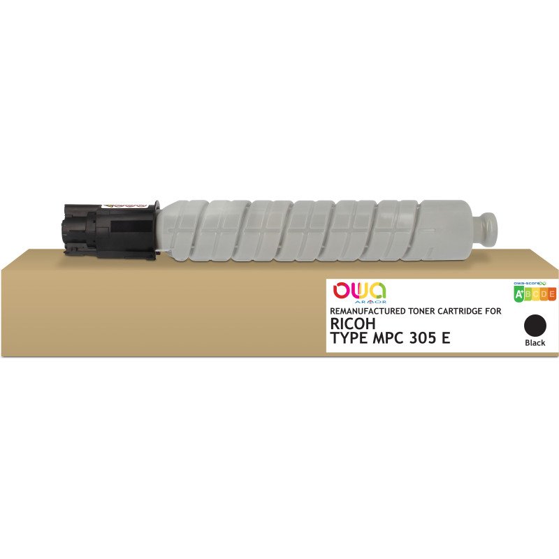 Toner remanufacturé OWA - standard - Noir - pour RICOH 841618, RICOH 842079