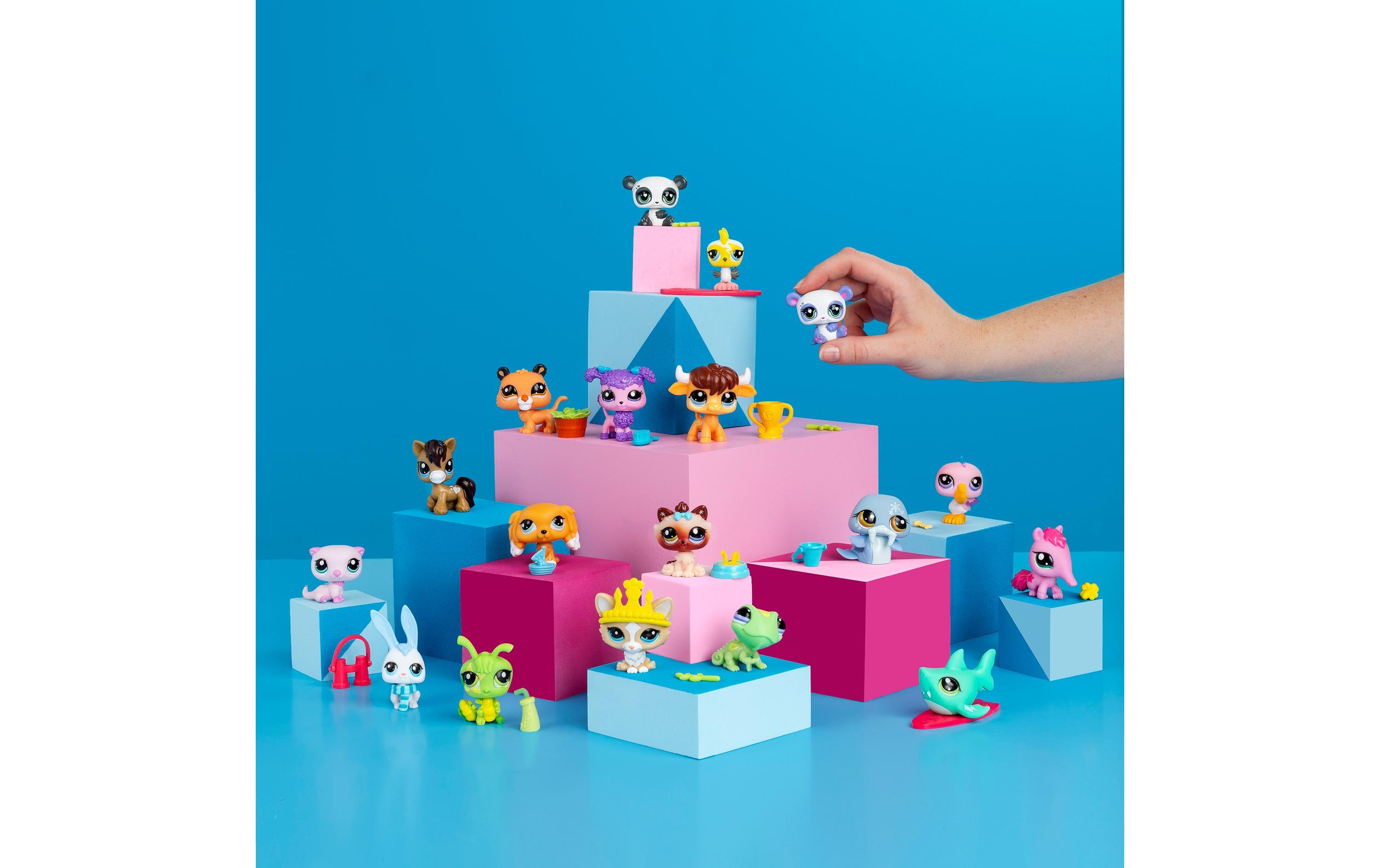 Spielfigurenset Littlest Pet Shop – Single Pet assortiertÜberraschungstier mit Accessoire