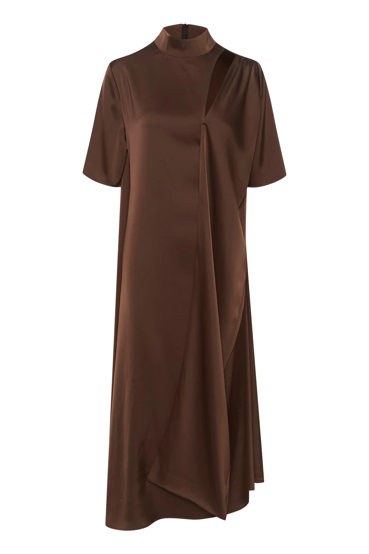 Gestuz HarperGZ knot long dress dark brown