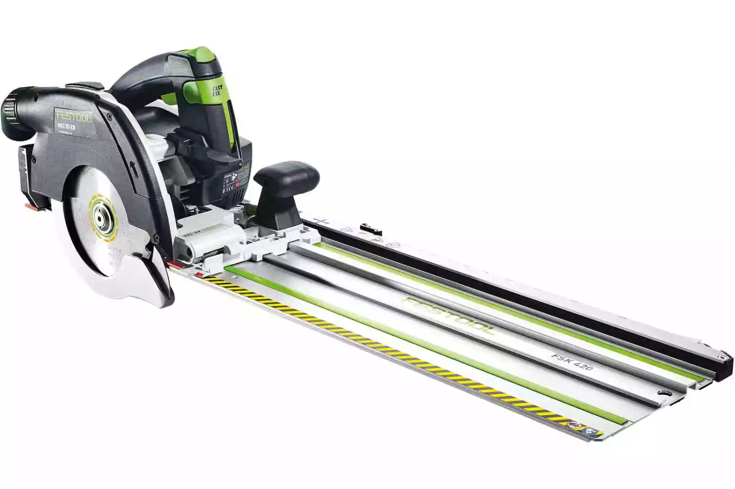Festool HKC 55 5,0 EBI-Set-FSK 420 18V Li-Ion accu pendelkapzaag set (2x 5,0Ah) in systainer - 160mm