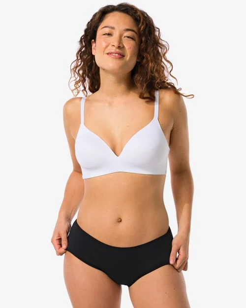 Culotte d'incontinence en coton pour légères fuites urinaires noir