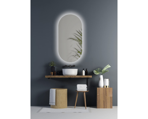 LED badkamerspiegel Denise Ovaal 45 x 90 cm IP 44