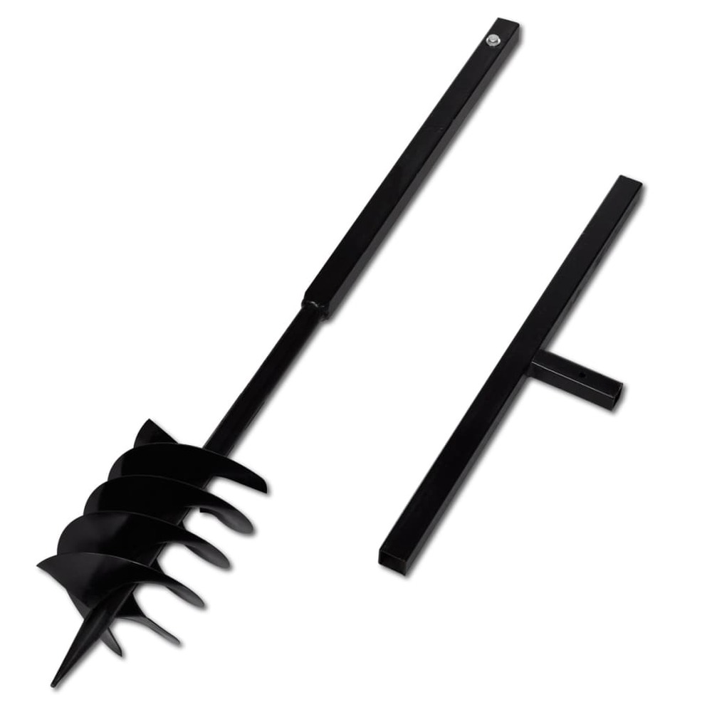 Bêche et tarière manuelle 180 mm avec rallonge 13 m acier