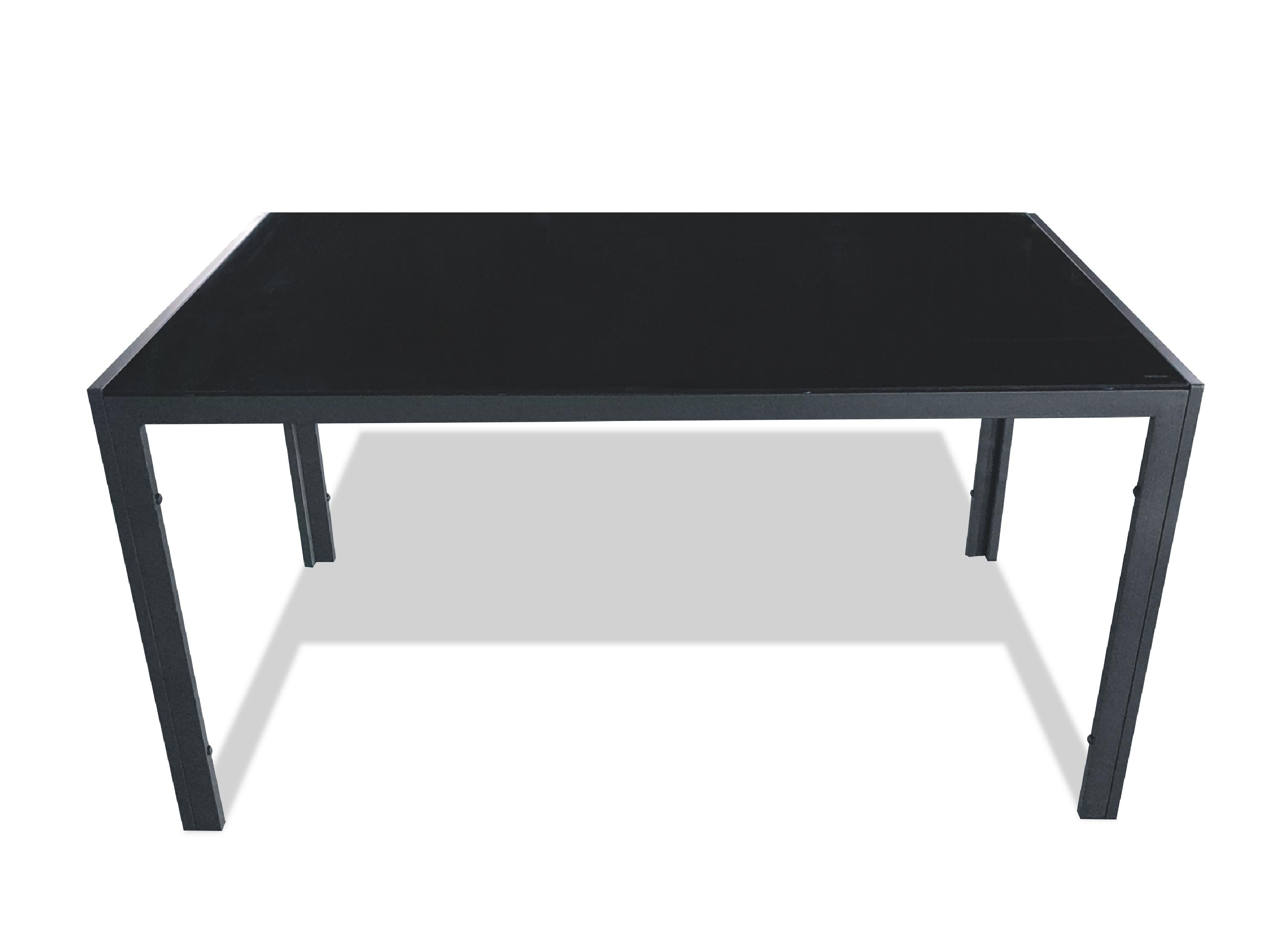 TABLE ESSENTIELLE PLATEAU VERRE TREMPE 150X90X74CM