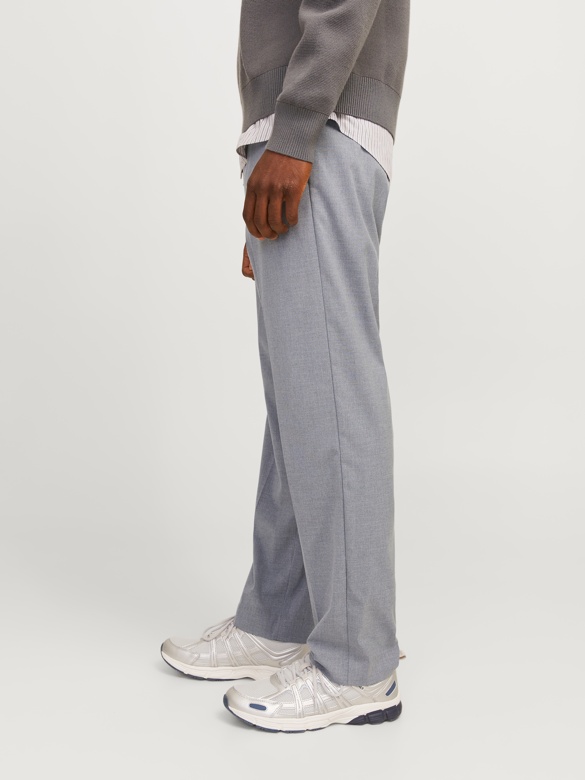 Jack & Jones Stoffhose »JPSTKANE – Lässige Hose mit Bündchen, pflegeleicht und relaxed«  meliert, modisch, relaxed fit, Web