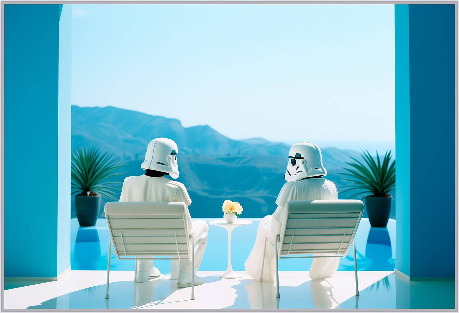 Poolside Plotting by Slender O’Kenoshi - Open Edition.