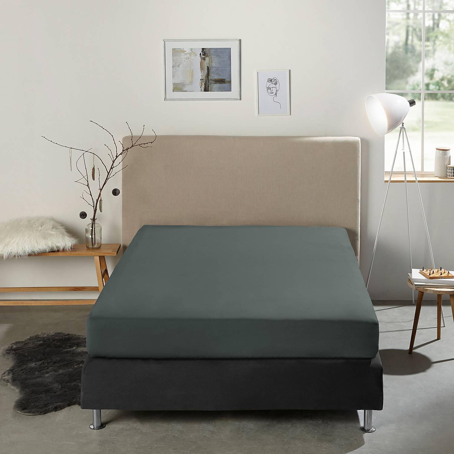 Erwin Müller Multi-Stretch-Jersey Bio Boxspring-Spannbettlaken 