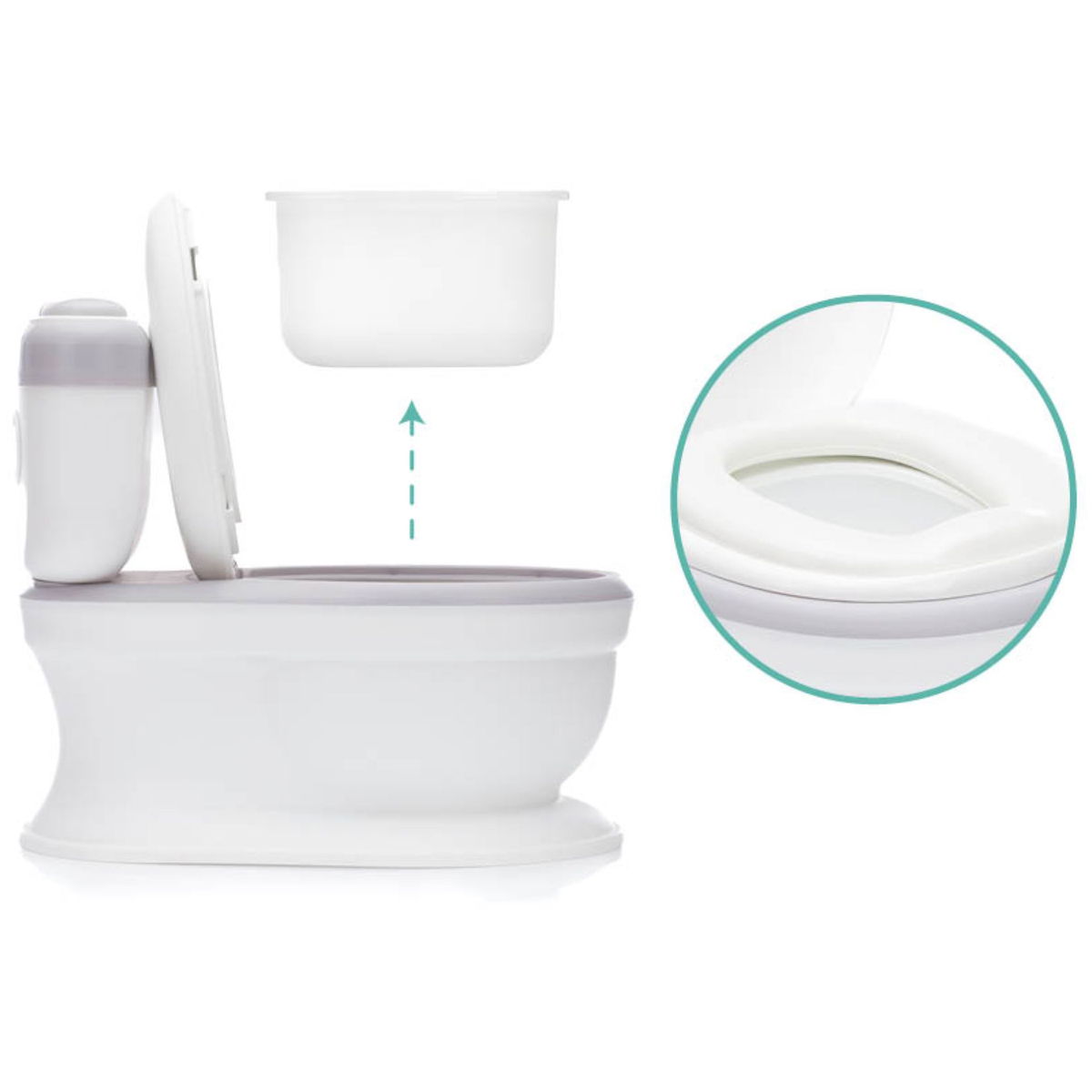 fillikidfillikid   Mini Toilette Marlin weiss/grau