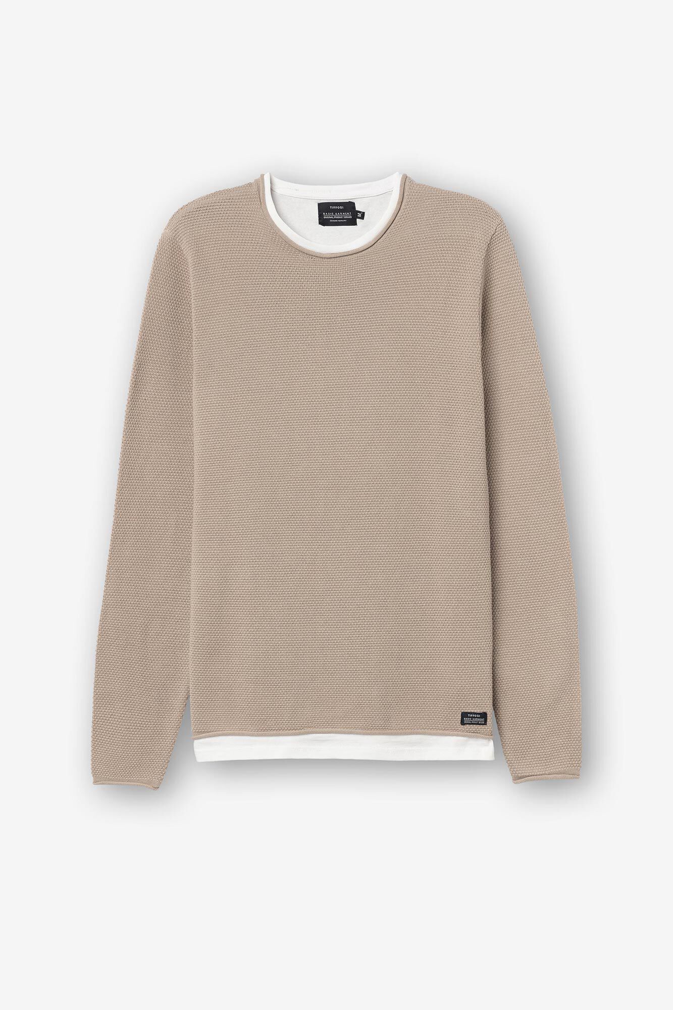 Jersey de textura combinada
