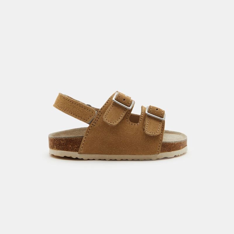 Sandales confort à scratch beige bébé garçon Beige