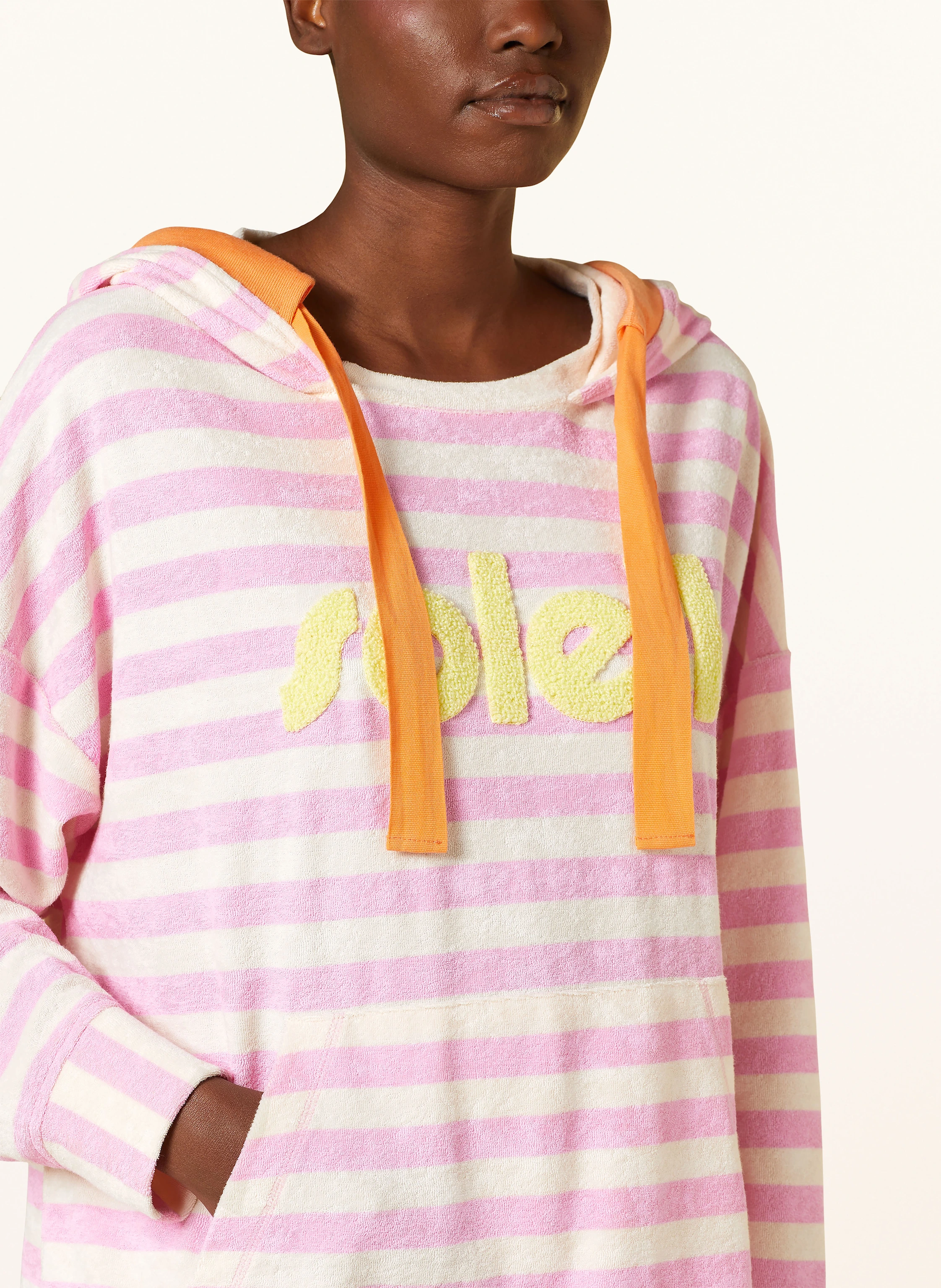 yippie hippie Oversized-Hoodie aus Frottee