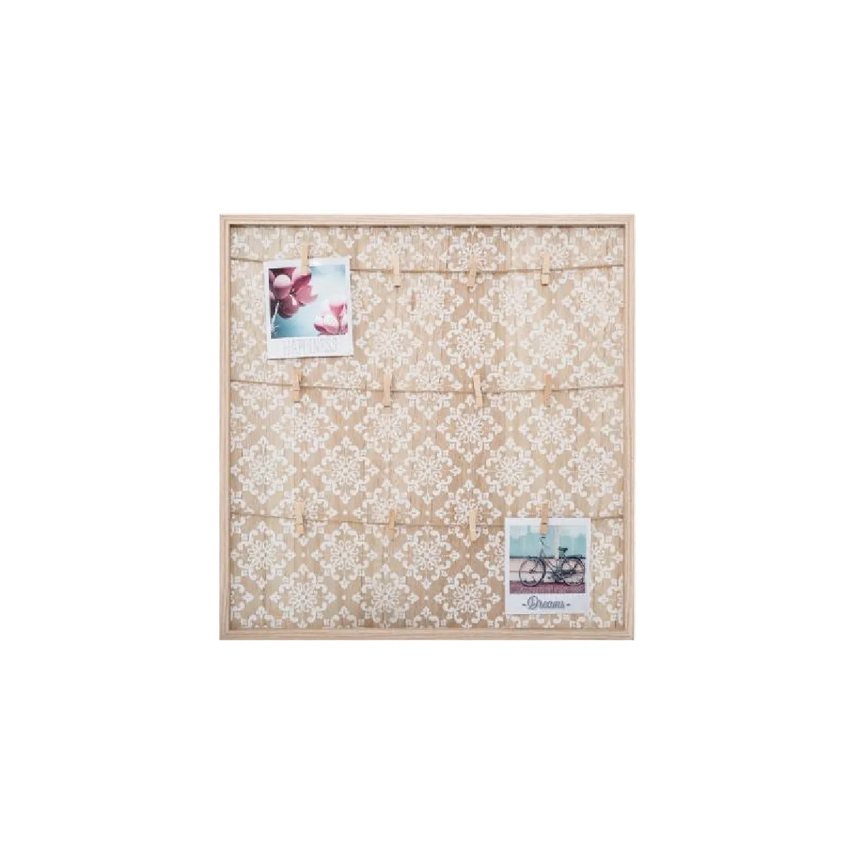 AC-DECO Porte photo corde - 48 x 48 cm