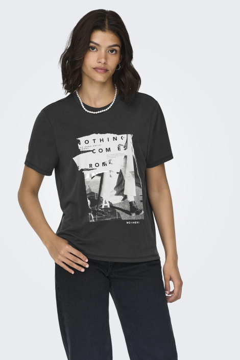 Only zwarte dames t-shirt