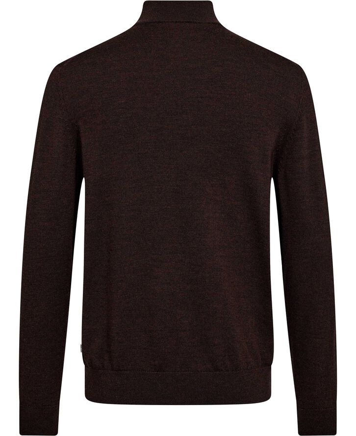 NN07 Sergio Zip Mock 6605 Brown melange