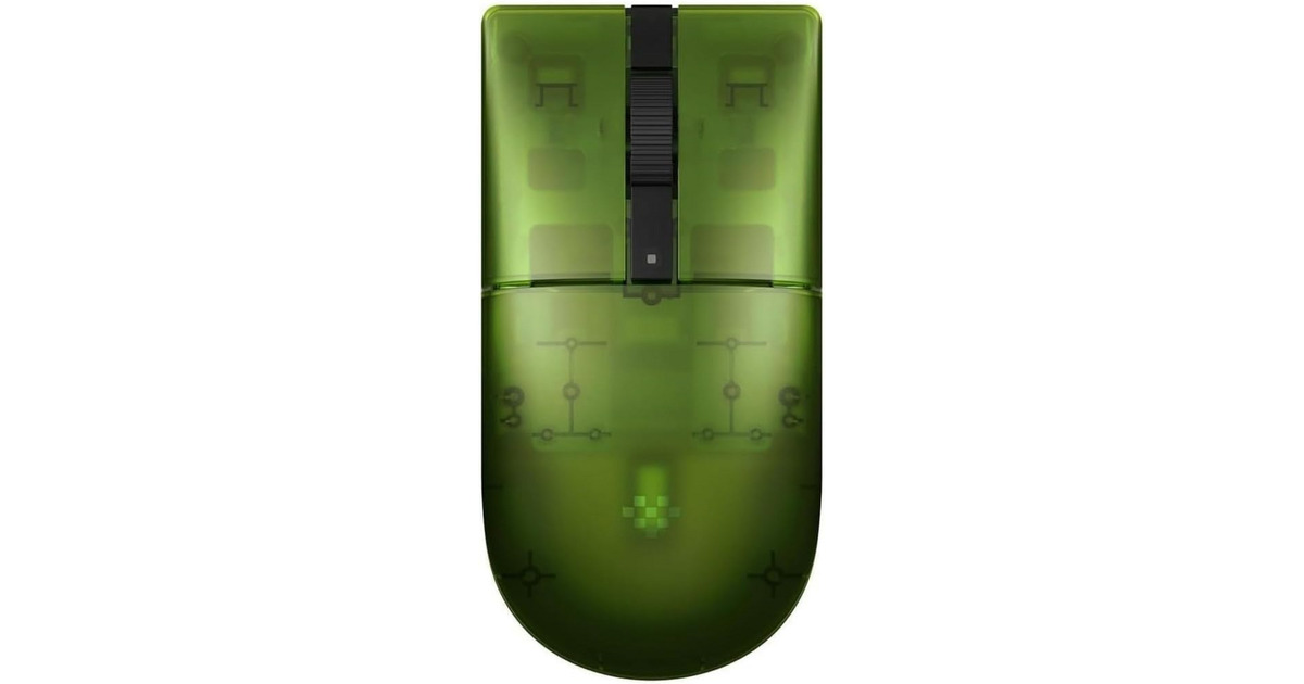 8BitDoRetro R8 Mouse - Xbox Edition  (Groen, 50 - 26000 DPI, Bluetooth / USB-C / 2.4 GHz)