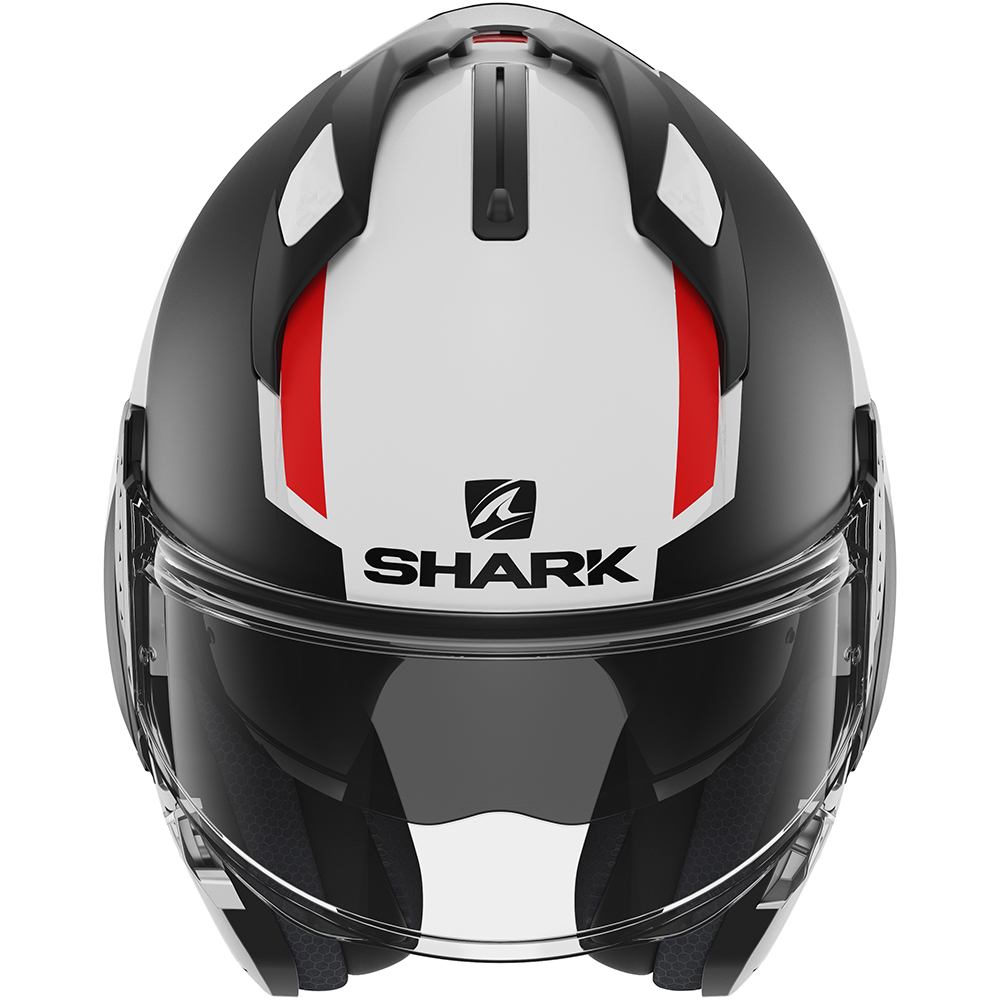 Shark - Casque EVO-GT Sean Blanc / Noir Mat / Rouge