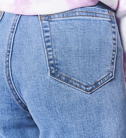 Grunt Jeans - Weises weites Bein - Blue