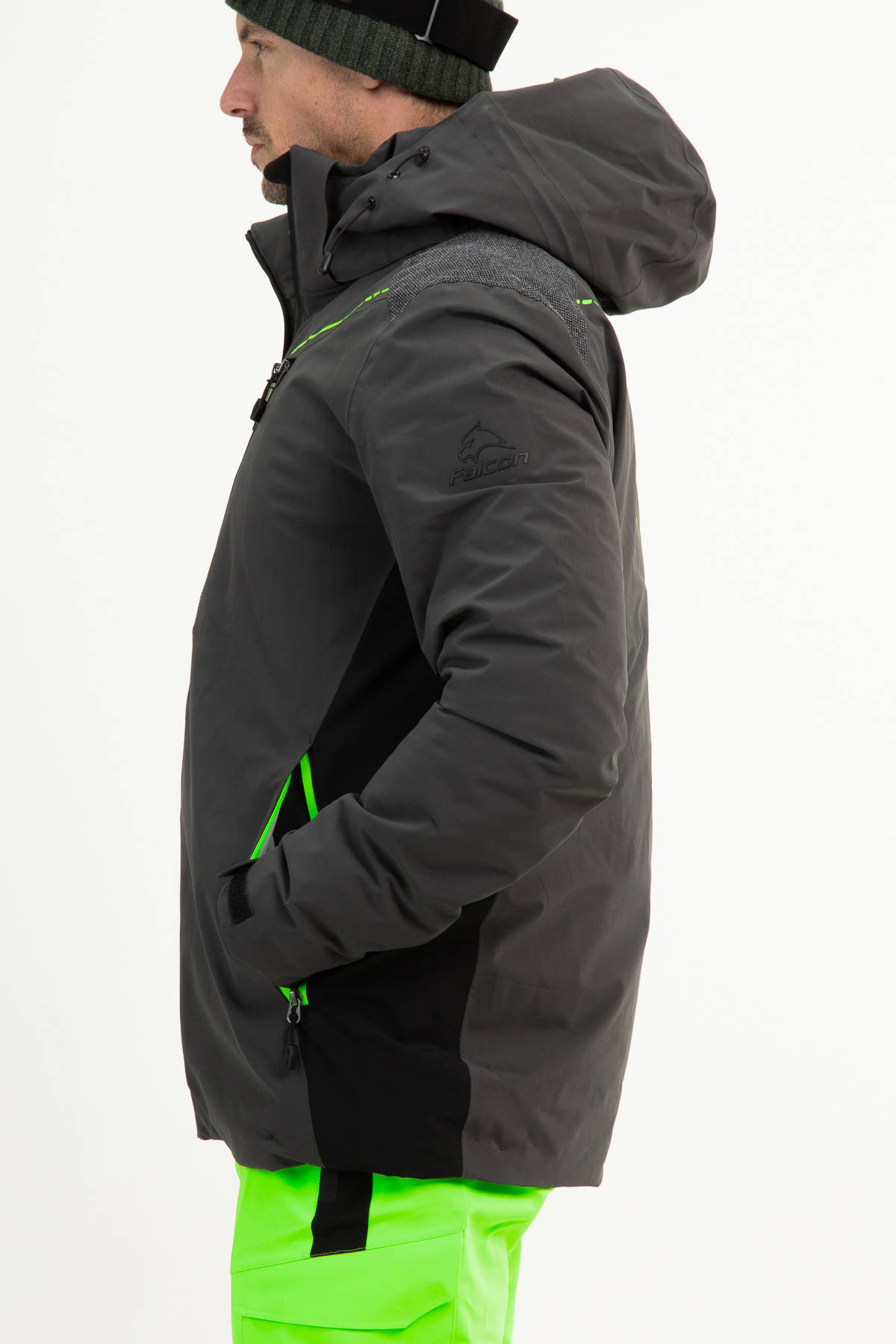 Falcon ski-jack Bastiaan grijs