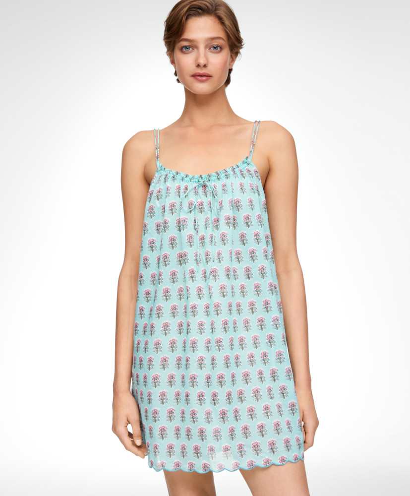 Camisola curta 100% algodão com estampa floral
