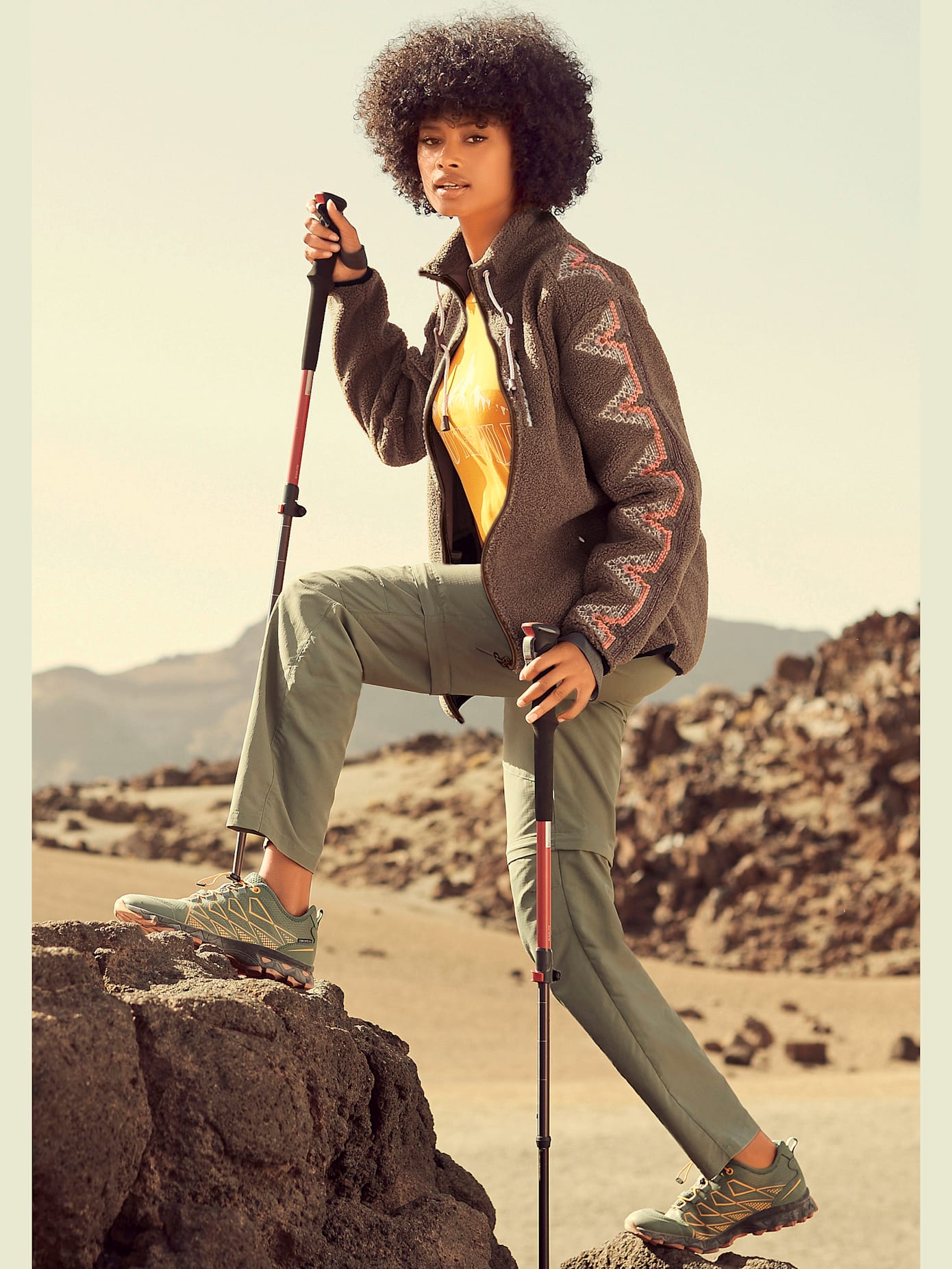 Pantalon et short de trekking 2 en 1