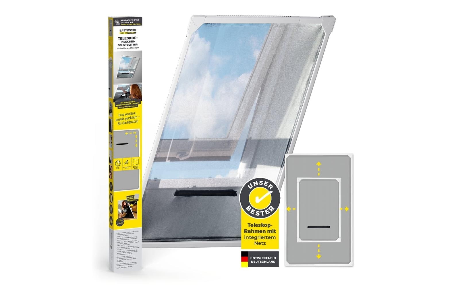 EASYmaxx Insektenschutz-Vorhang »Dachfenster Magic Fit 160 x 100 cm« 1 Stk. tlg.