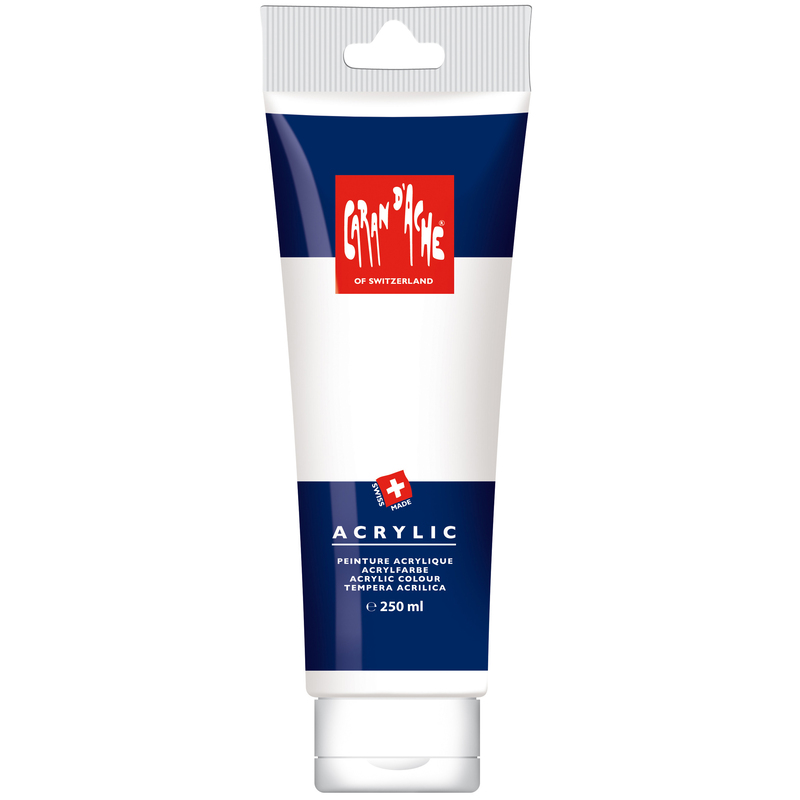 Caran d'Ache Acrylfarbe, 250 ml, weiss, 1 Stück