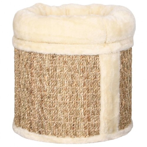 Casinha e arranhador para gatos vidaXL, bege