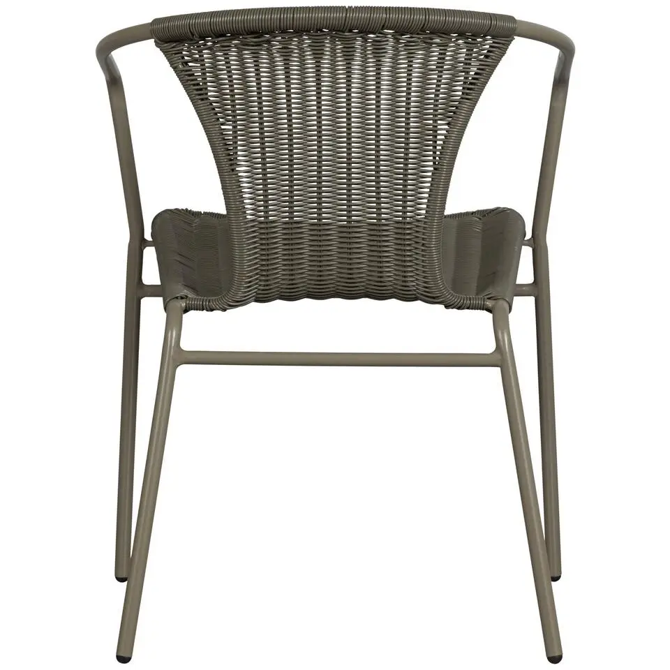WOOOD Weston Stoelen Buiten - Rattan/Metaal - Jungle - Set van 4