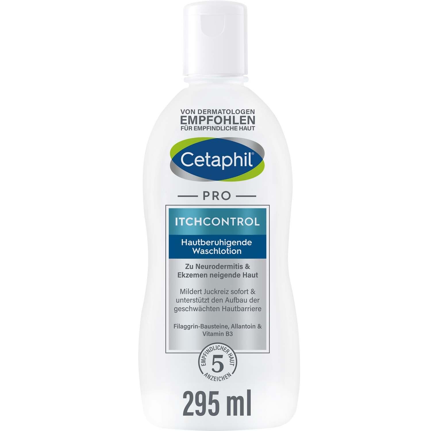 CETAPHIL PRO ItchControl Hautberuhigende Waschlotion für trockene, juckende Haut + Cetaphil Pro ItchControl Repair Sensitive Handcreme GRATIS