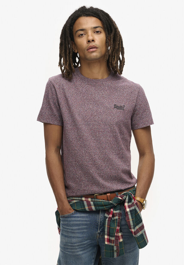 Superdry ESSENTIAL LOGO EMB TEE Port grey grindle feeder