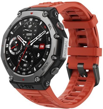 Amazfit - T-Rex 3 - Smartwatch - Zwart - Roestvrijstaal - Waterbestendig tot 100 meter